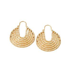 New! Anthropologie Gold Hoop Earrings (1052) NWOT